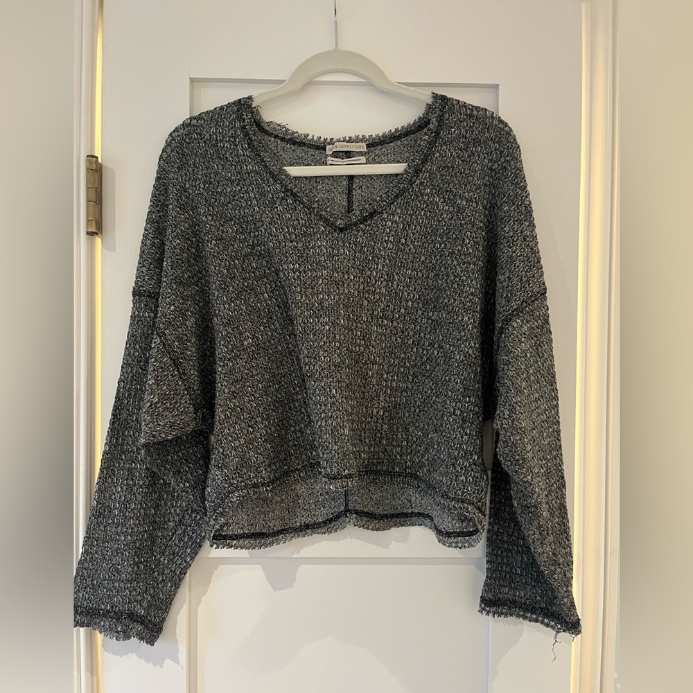 Urban Outfitters gray cropped sweater